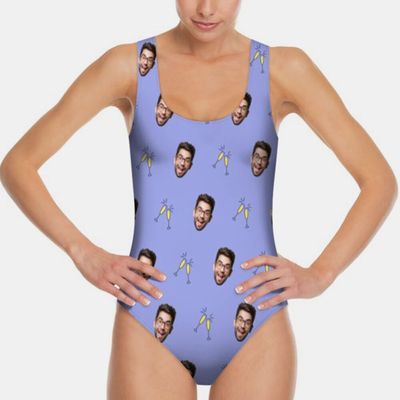swimsuit with faces